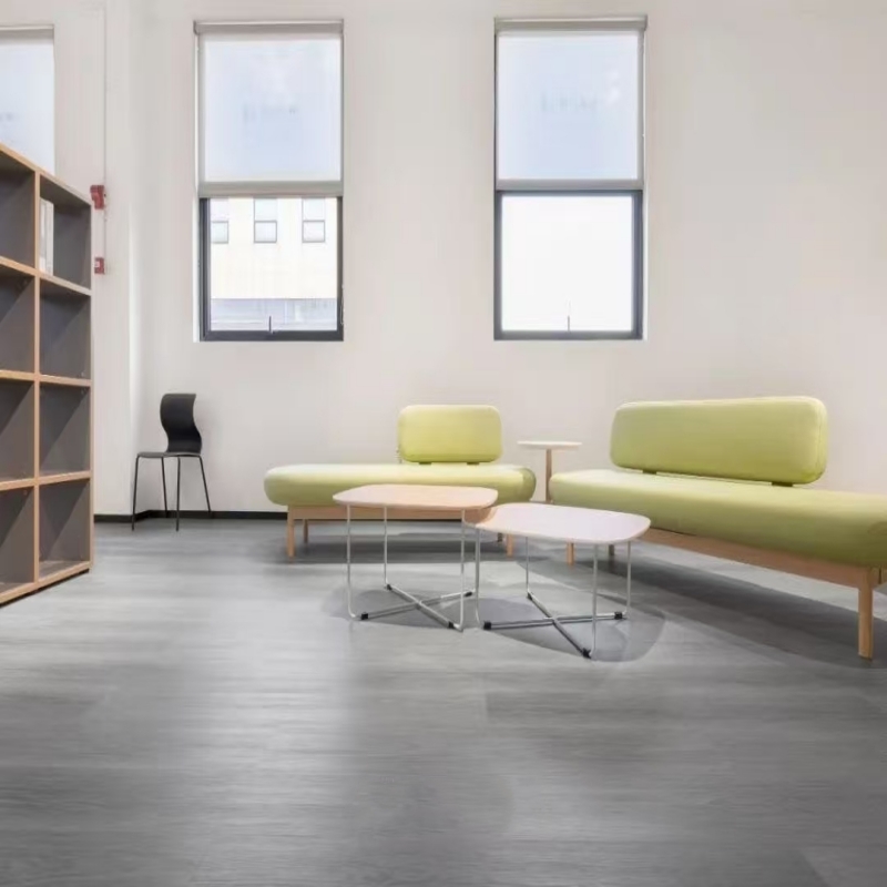 stone pattern spc flooring used in hotel